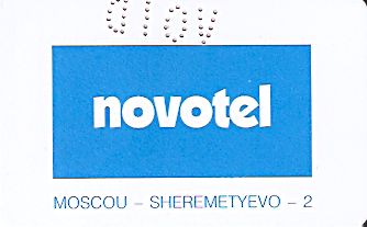 Hotel Keycard Novotel Moscow Russian Federation Front
