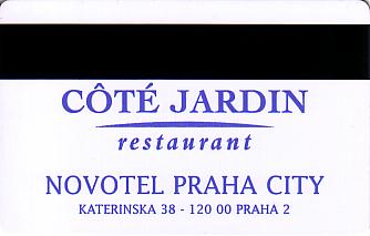 Hotel Keycard Novotel Prague Czech Republic Back
