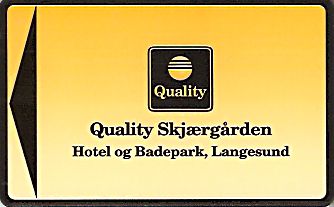 Hotel Keycard Quality Inn & Suites Langesund Norway Front