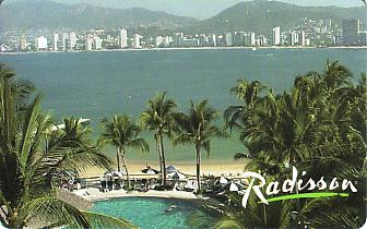 Hotel Keycard Radisson Acapulco Mexico Front