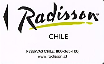 Hotel Keycard Radisson  Chile Front