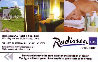 Hotel Keycard Radisson Cork Ireland Front
