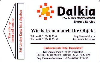Hotel Keycard Radisson Duesseldorf Germany Front