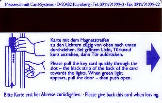 Hotel Keycard Radisson Erfurt Germany Back