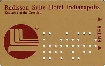 Hotel Keycard Radisson Indianapolis U.S.A. Front