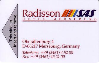 Hotel Keycard Radisson Merseburg Germany Front