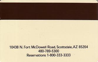 Hotel Keycard Radisson Scottsdale U.S.A. Back
