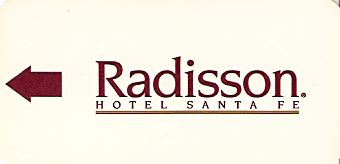Hotel Keycard Radisson Santa Fe U.S.A. Front