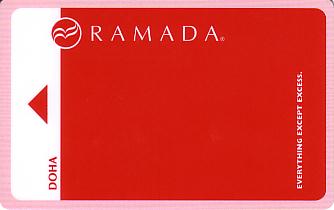 Hotel Keycard Ramada Doha Qatar Front