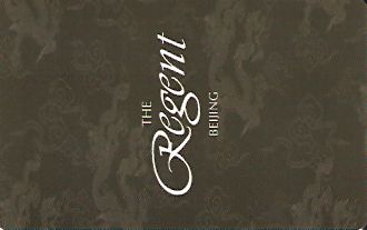Hotel Keycard The Regent Beijing China Front