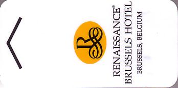 Hotel Keycard Renaissance Brussels Belgium Front