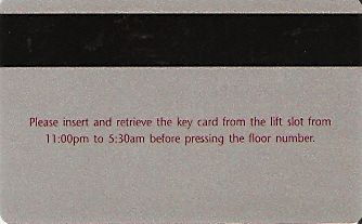 Hotel Keycard Renaissance  Hong Kong Back