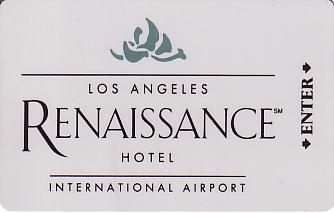 Hotel Keycard Renaissance Los Angeles U.S.A. Front