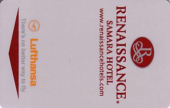 Hotel Keycard Renaissance Samara Russian Federation Front