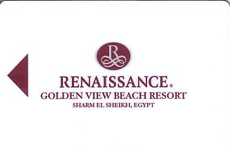 Hotel Keycard Renaissance Sharm El Sheikh Egypt Front