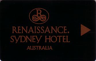 Hotel Keycard Renaissance Sydney Australia Front