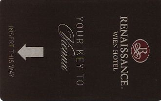 Hotel Keycard Renaissance Vienna Austria Front