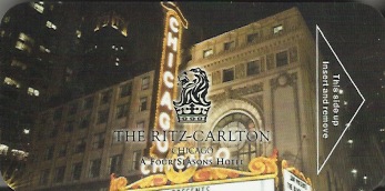 Hotel Keycard Ritz Carlton Chicago U.S.A. Front