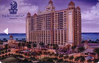 Hotel Keycard Ritz Carlton Sarasota U.S.A. Front