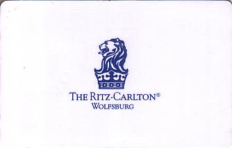 Hotel Keycard Ritz Carlton Wolfsbruch Germany Front