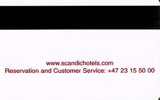 Hotel Keycard Scandic Generic Back