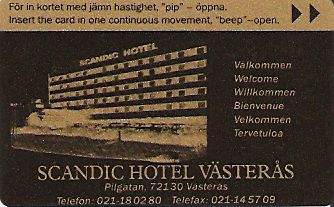 Hotel Keycard Scandic Vasteras Sweden Front