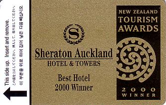 Hotel Keycard Sheraton Auckland New Zealand Front
