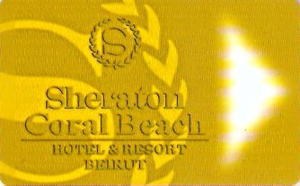 Hotel Keycard Sheraton Beirut Lebanon Front