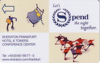 Hotel Keycard Sheraton Frankfurt Germany Front