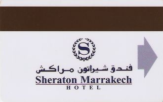 Hotel Keycard Sheraton Marrakech Morocco Back