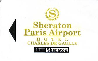 Hotel Keycard Sheraton Paris France Front