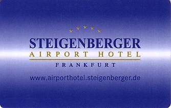 Hotel Keycard Steigenberger Frankfurt Germany Front