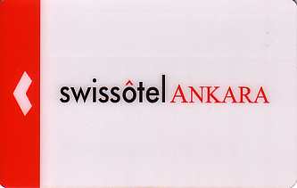 Hotel Keycard Swissotel Ankara Turkey Front