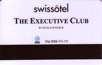 Hotel Keycard Swissotel  Singapore Back