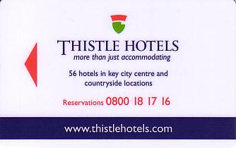 Hotel Keycard Thistle Hotels Generic Front
