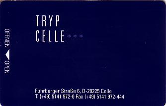Hotel Keycard Sol Melia - Tryp Celle Germany Front
