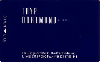 Hotel Keycard Sol Melia - Tryp Dortmund Germany Front